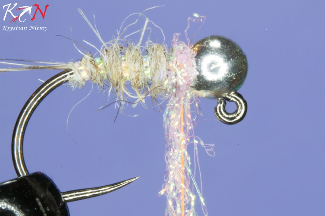 Grey jig nymph tied on wide gap jig fly hook How to tie fly, Fly