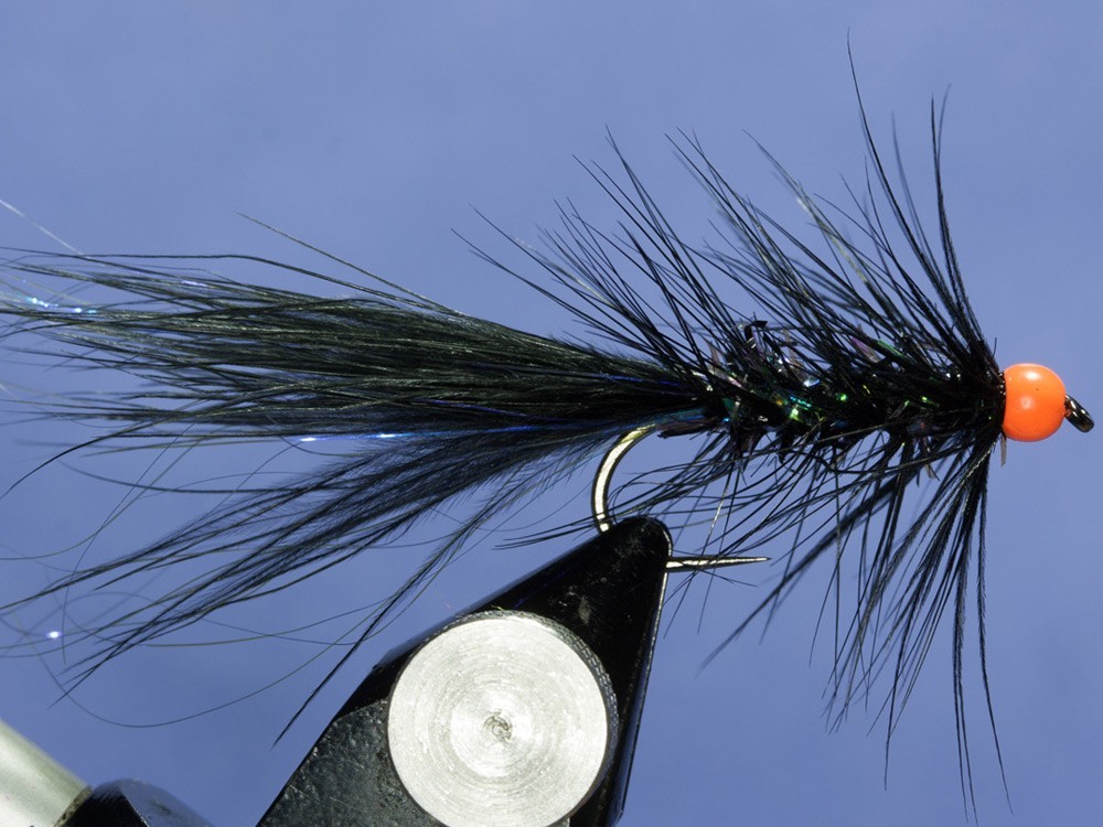 Orange bead Woolly Bugger - Fly tying step by step Patterns