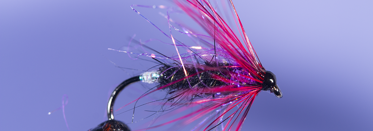 Black & Red wet fly - Fly tying step by step Patterns & Tutorials